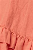 Kleid aus 100% Leinen coral orange