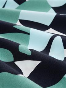 Kleid aus Viskose green dots and shapes design
