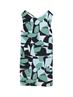 Kleid aus Viskose green dots and shapes design