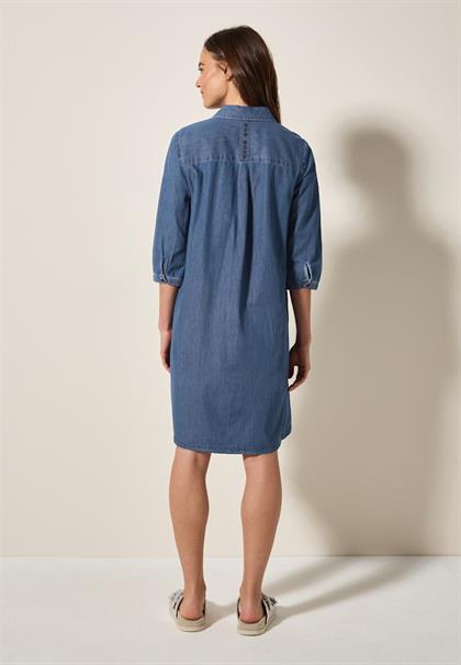 Kleid im Jeanslook mid blue wash