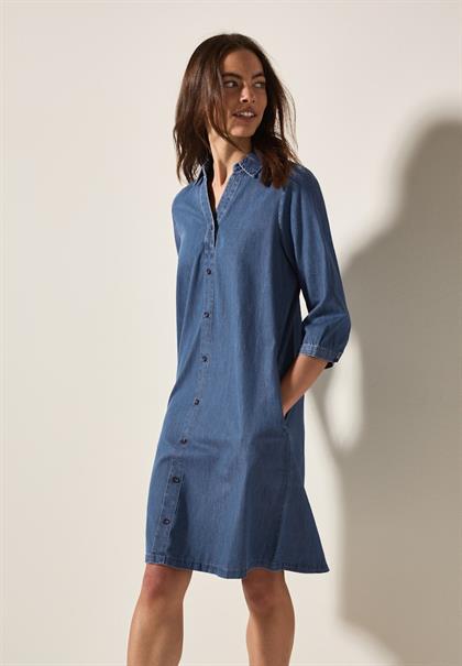 Kleid im Jeanslook mid blue wash