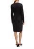 Kleid in Wickeloptik schwarz