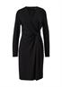 Kleid in Wickeloptik schwarz