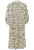 Kleid mit Allover-Print aus Baumwolle aop leaf print