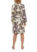 Kleid mit Allover-Print beige