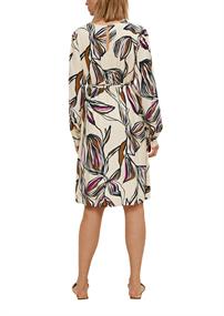 Kleid mit Allover-Print beige