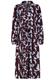 Kleid mit Bindegürtel graphics: winetasting red-slate blue