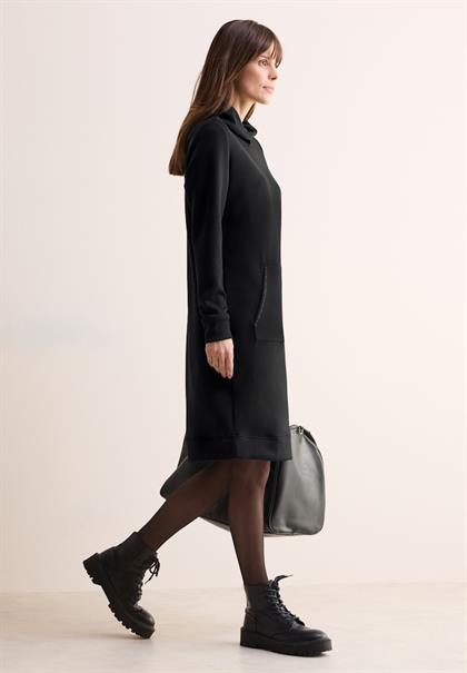 Kleid mit Kapuze black