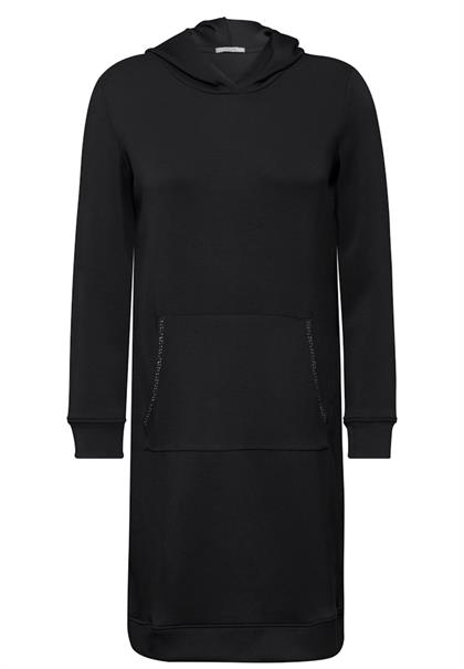 Kleid mit Kapuze black