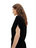 Kleid mit Kordelzug deep black
