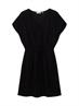 Kleid mit Kordelzug deep black