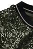 Kleid mit Pailletten sparkling green