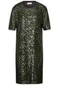 Kleid mit Pailletten sparkling green