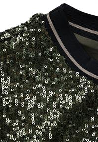Kleid mit Pailletten sparkling green