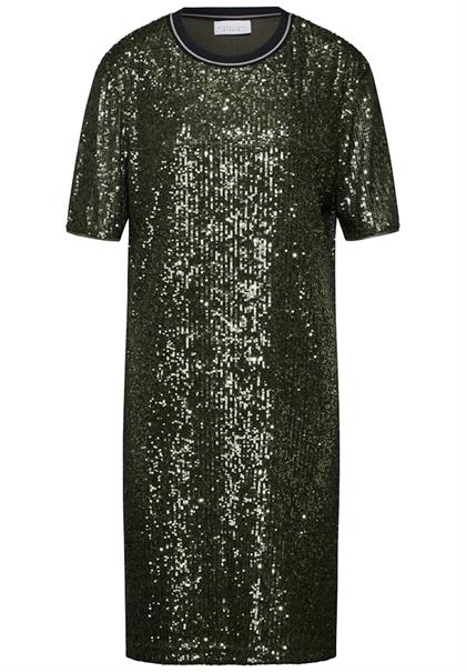 Kleid mit Pailletten sparkling green