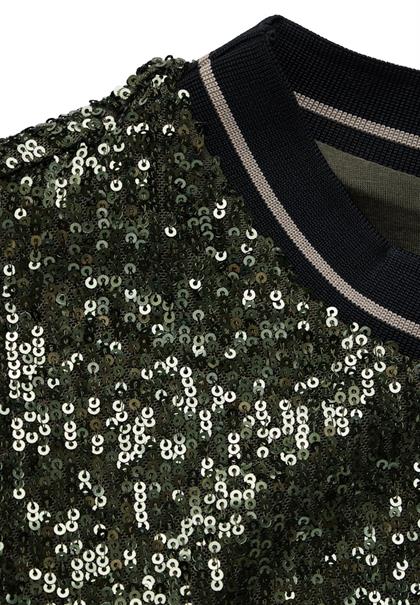 Kleid mit Pailletten sparkling green