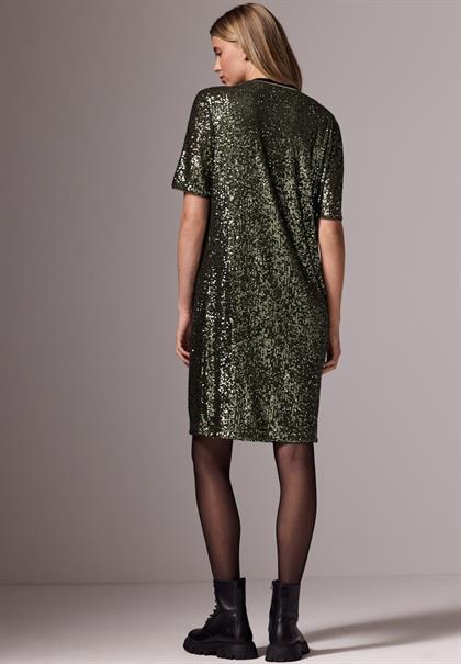 Kleid mit Pailletten sparkling green