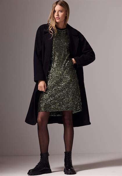Kleid mit Pailletten sparkling green