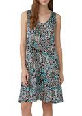 Kleid schwarz|mehrfarbig