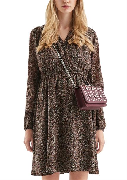 Kleid schwarz|mehrfarbig