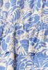 Knielanger Rock mit floralem Muster eventide blue