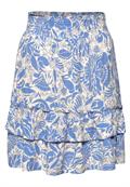 Knielanger Rock mit floralem Muster eventide blue