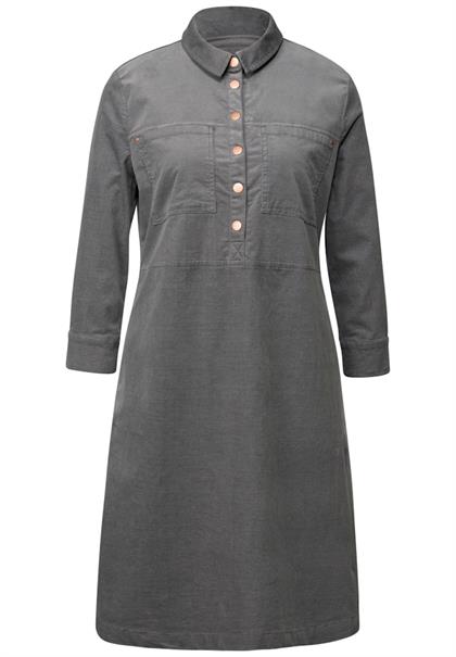 Knielanges Cordkleid deep stone grey