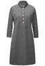 Knielanges Cordkleid deep stone grey