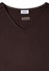 Knielanges Jerseykleid mit V-Neck brown cacao