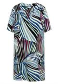 Knielanges Kleid mit grafischem Muster palm breeze green