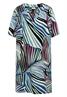 Knielanges Kleid mit grafischem Muster palm breeze green
