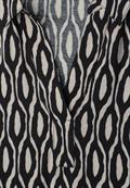 Knielanges Kleid mit Kurzarm und Print clay sand