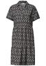 Knielanges Kleid mit Kurzarm und Print clay sand