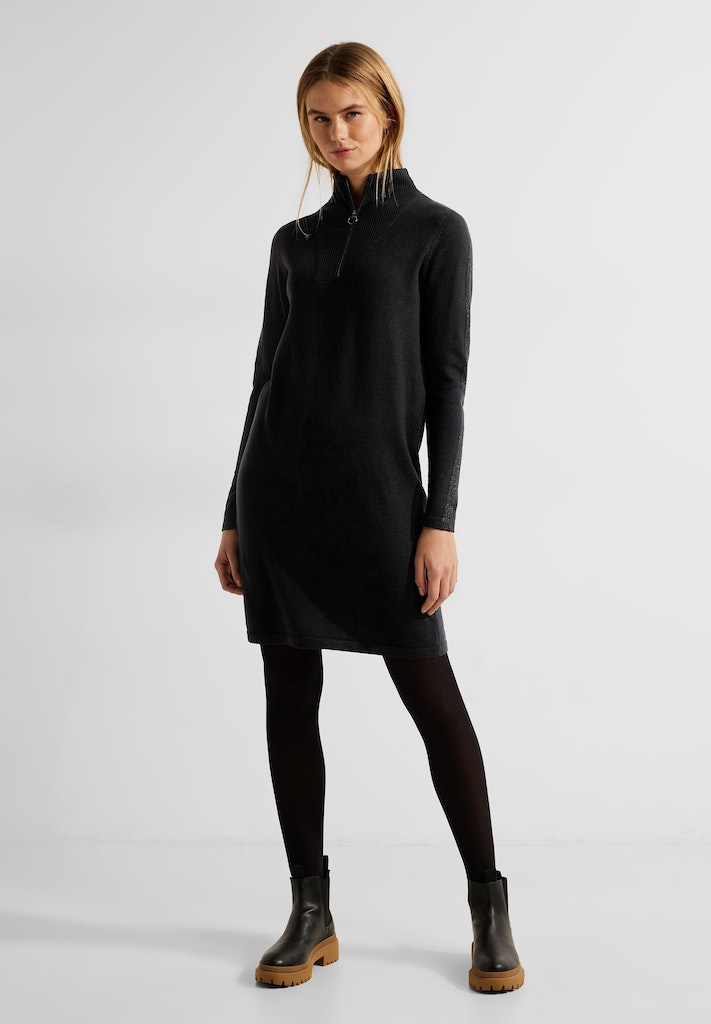 kaufen Cecil bei bequem online Knielanges Damen Kleid black Troyerkleid