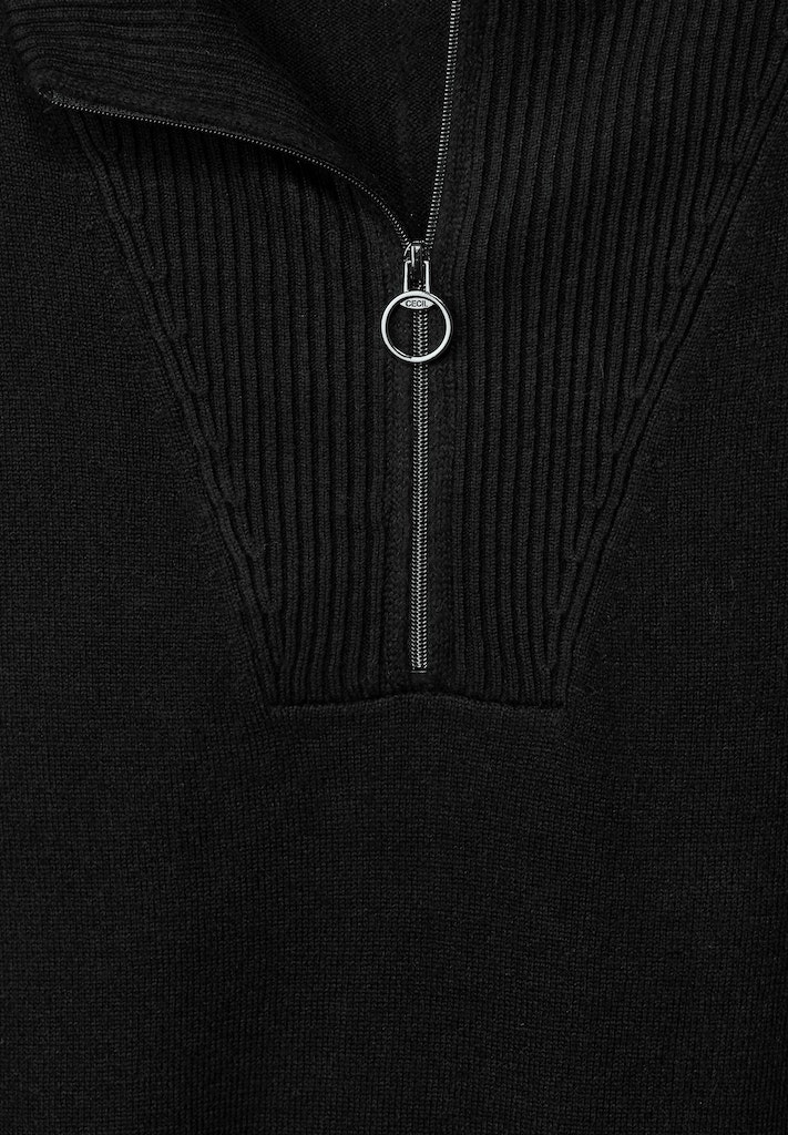 Cecil Damen Kleid Knielanges Troyerkleid black bequem online kaufen bei