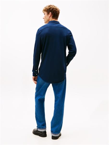 KNIT PIQUE FEATHERWEIGHT SHIRT dark night navy