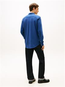 KNIT PIQUE FEATHERWEIGHT SHIRT indigo heather