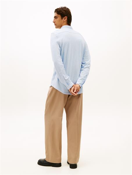 KNIT PIQUE FEATHERWEIGHT SHIRT light blue heather