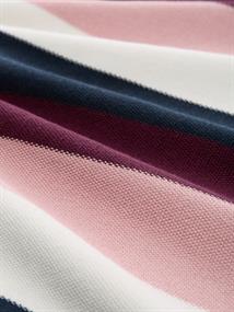 Knit structured striped big rose knit stripe