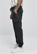 Knitted Cargo Jogging Pants black