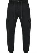 Knitted Cargo Jogging Pants black