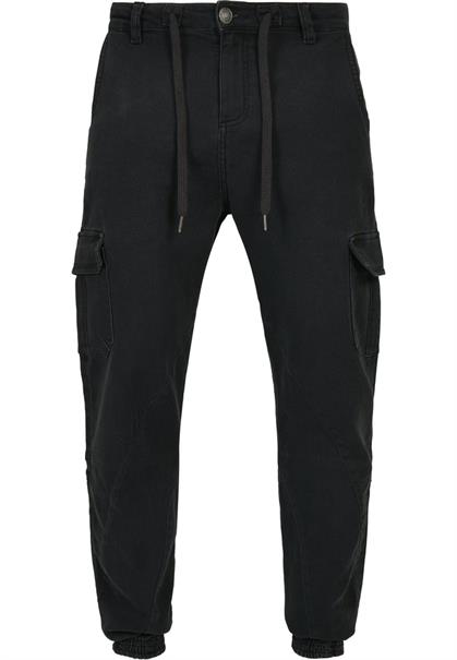Knitted Cargo Jogging Pants black