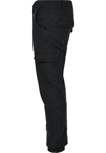 Knitted Cargo Jogging Pants black