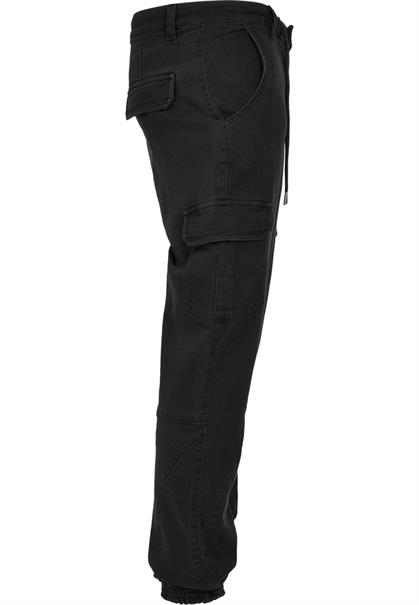 Knitted Cargo Jogging Pants black