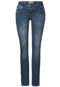knitted mid indigo wash