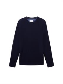 knitted navy melange