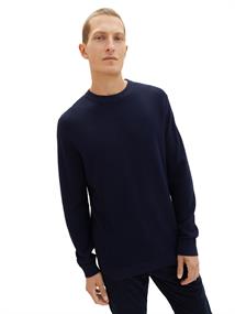 knitted navy melange