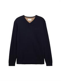 knitted navy melange