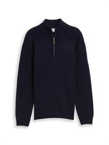 knitted navy melange