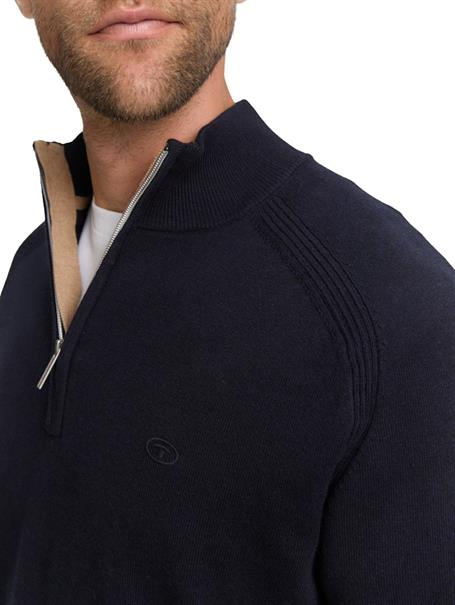 knitted navy melange